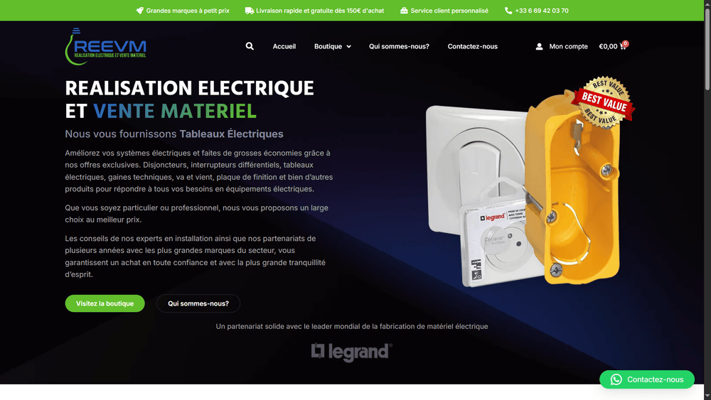 REEVM Realisation Electrique - Web Design & Development